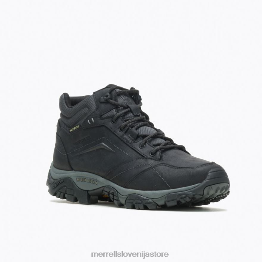 moški čevlje Črna T600D327 Merrell moab adventure mid waterproof wide width (j91815w)