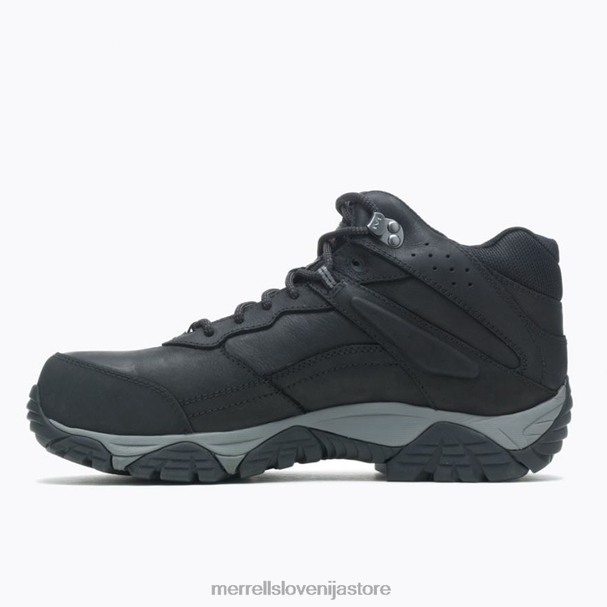 moški čevlje Črna T600D495 Merrell moab adventure mid waterproof fiber wide width (j004631w)