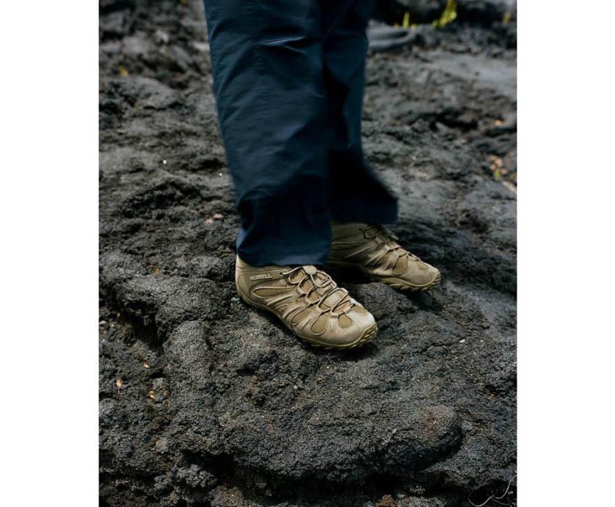 moški čevlje temno olivno T600D481 Merrell cham 8 stretch tactical (j099409)