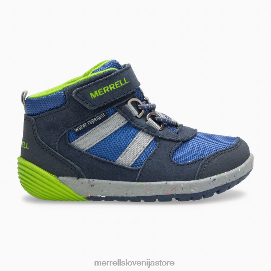 otroci čevlje mornarsko/zelena T600D1459 Merrell bare steps ridge jr hiker (ml262608)