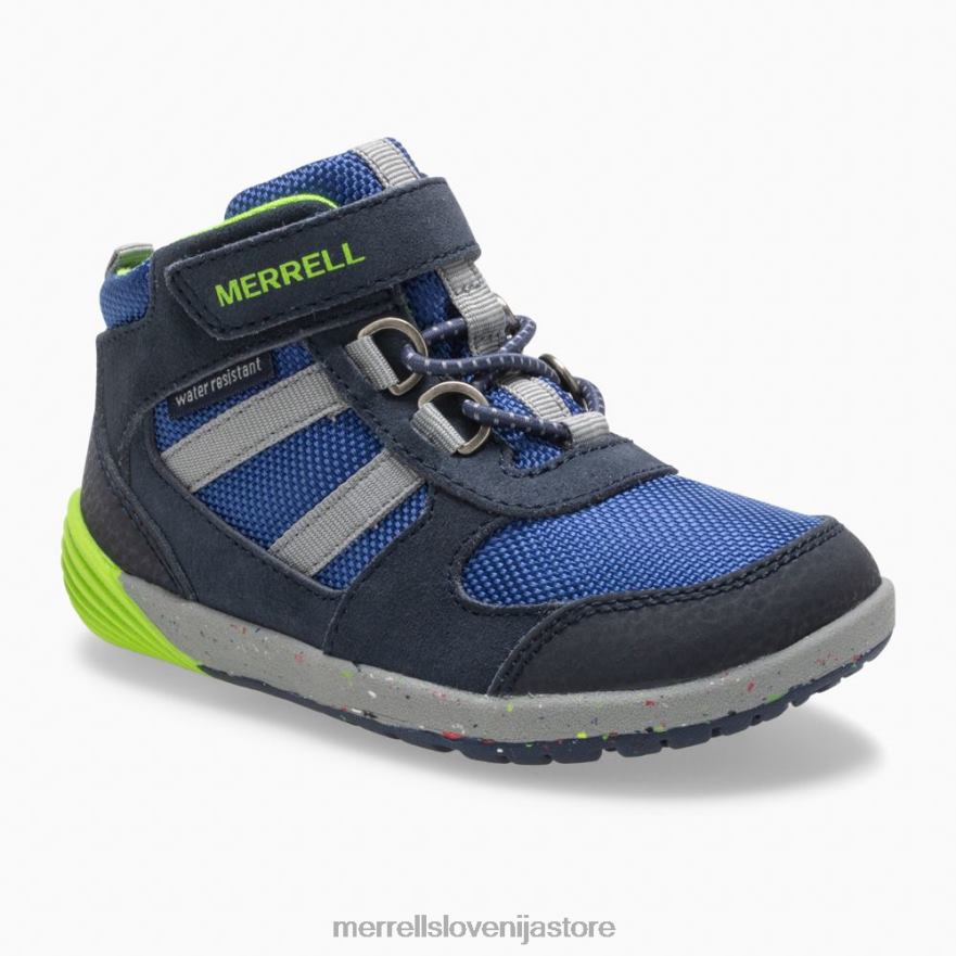 otroci čevlje mornarsko/zelena T600D1459 Merrell bare steps ridge jr hiker (ml262608)