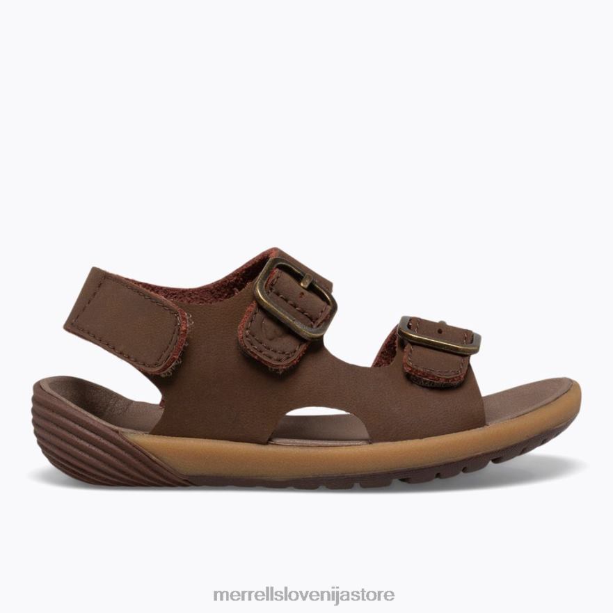 otroci čevlje rjav T600D1401 Merrell sandal z golimi koraki (ml261230)