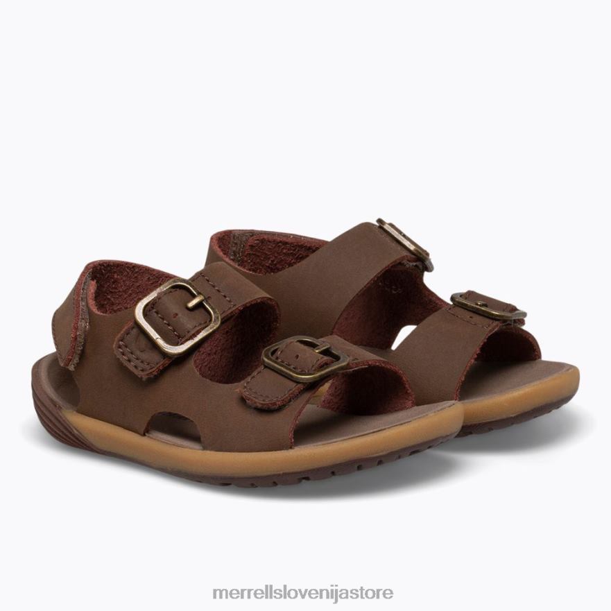 otroci čevlje rjav T600D1401 Merrell sandal z golimi koraki (ml261230)