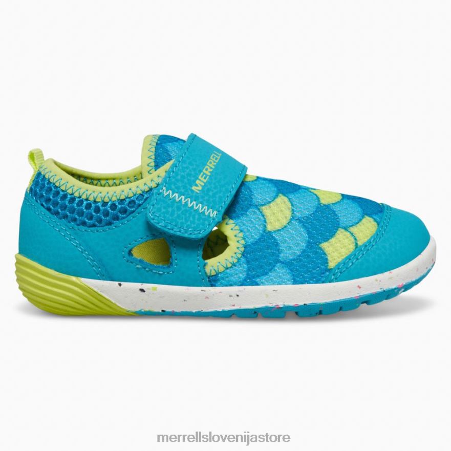 otroci čevlje turkizna/limeta T600D1394 Merrell superge bare steps h2o (ml166803)