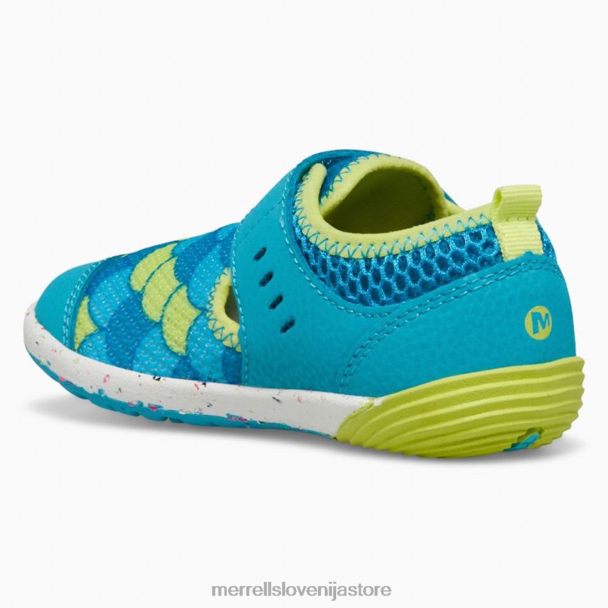 otroci čevlje turkizna/limeta T600D1394 Merrell superge bare steps h2o (ml166803)