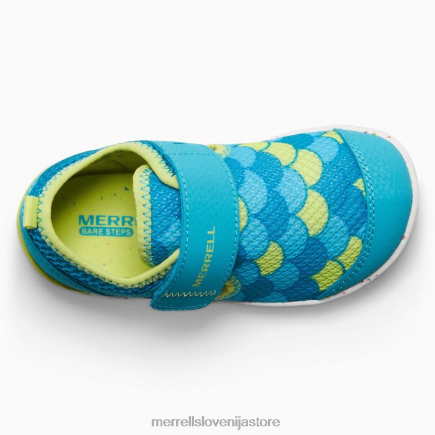 otroci čevlje turkizna/limeta T600D1394 Merrell superge bare steps h2o (ml166803)