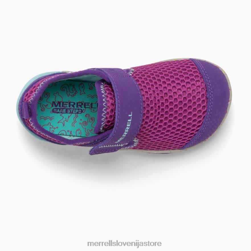 otroci čevlje vijolična/turkizna T600D1395 Merrell superge bare steps h2o (ml164494)