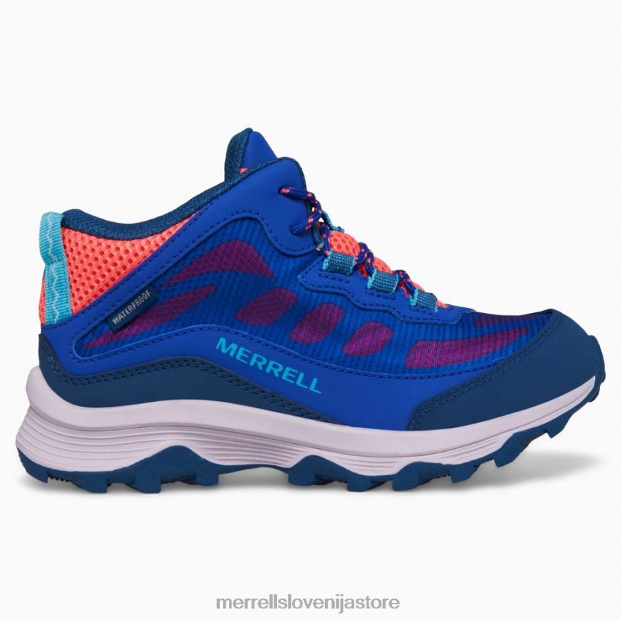 otroci čevlje blue/berry/turq T600D1379 Merrell moab speed mid waterproof (mk166990)