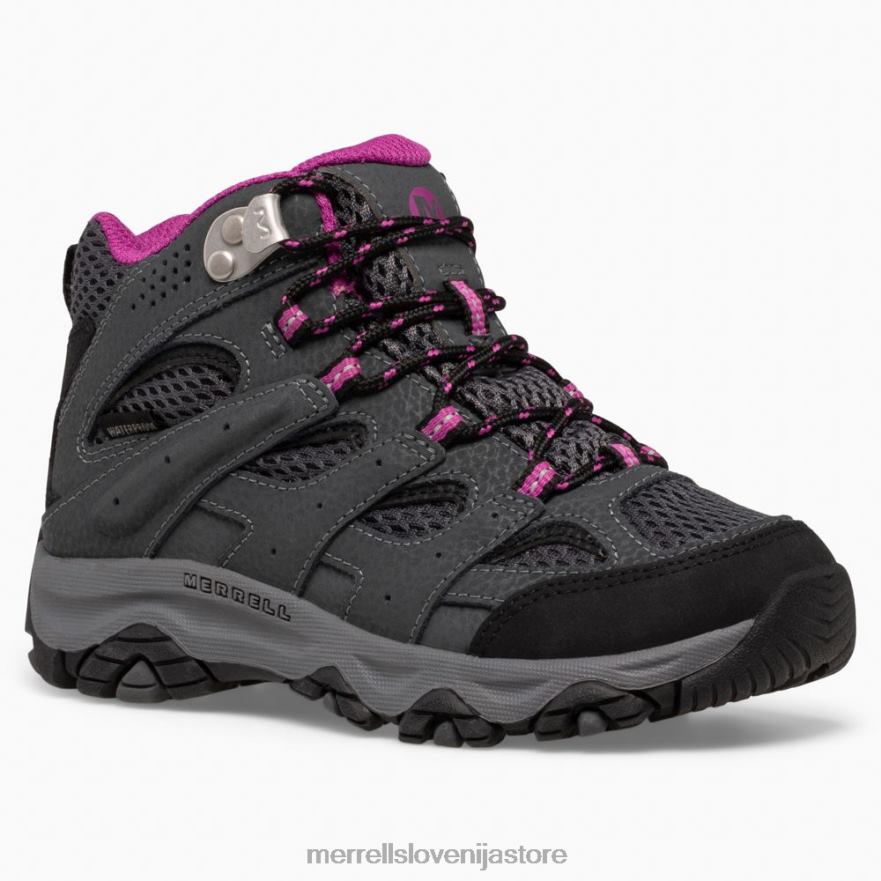 otroci čevlje granit/berry T600D1433 Merrell vodoodporen škorenj moab 3 mid (mk165703)
