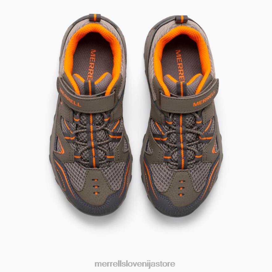 otroci čevlje gunsmoke / oranžna T600D1462 Merrell čevelj trail chaser (my57109)