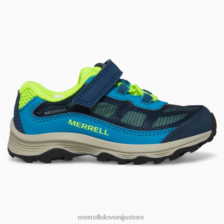 otroci čevlje mornarica/hi viz T600D1368 Merrell moab hitrost nizka klima jr. nepremočljiva superga (ml267122)