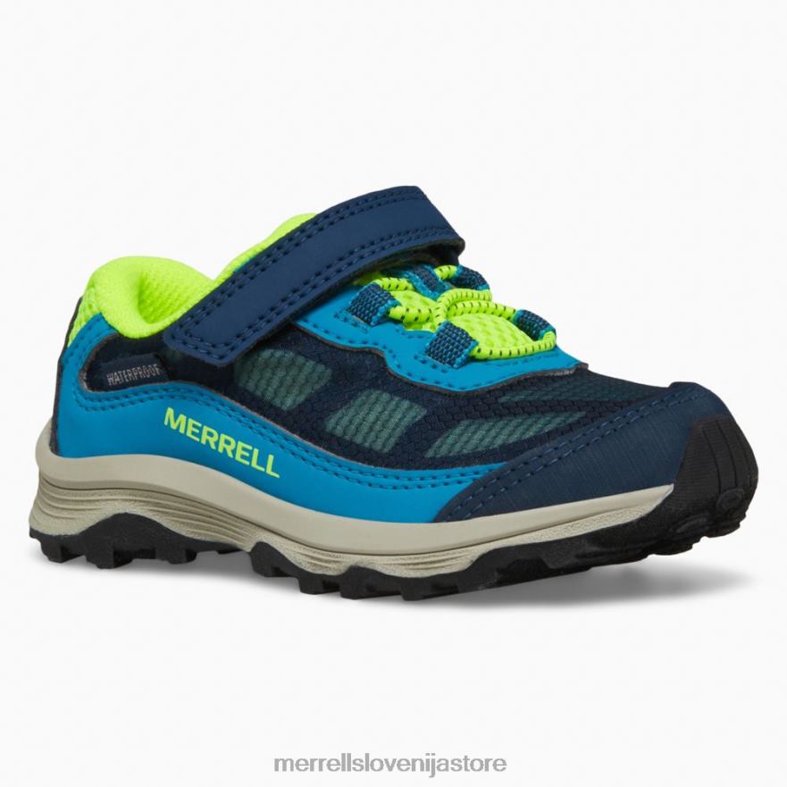 otroci čevlje mornarica/hi viz T600D1368 Merrell moab hitrost nizka klima jr. nepremočljiva superga (ml267122)