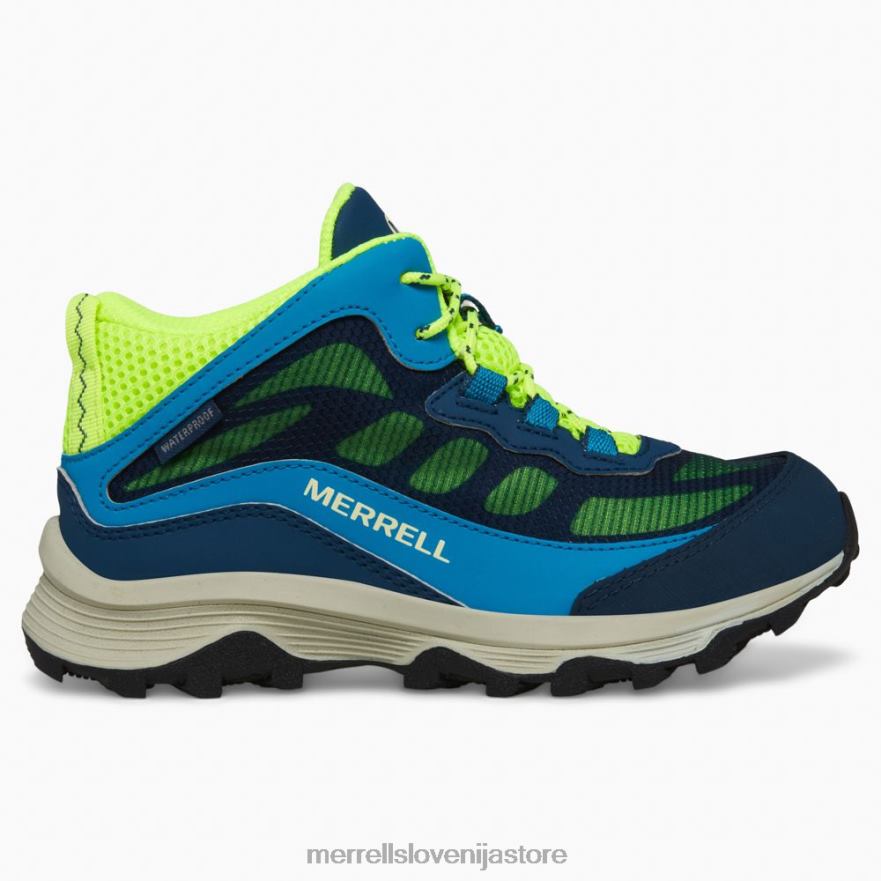 otroci čevlje mornarica/hi viz T600D1380 Merrell moab speed mid waterproof (mk266776)