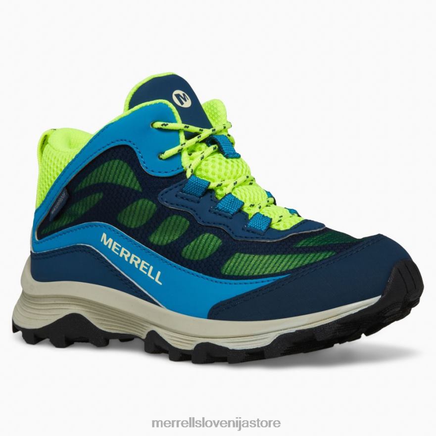 otroci čevlje mornarica/hi viz T600D1380 Merrell moab speed mid waterproof (mk266776)