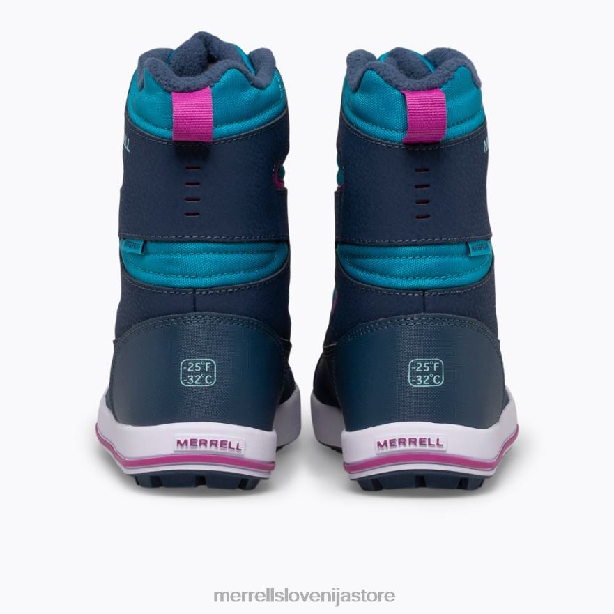 otroci čevlje mornarica/turkizna T600D1483 Merrell škorenj snow bank 3.0 (mk165186k)