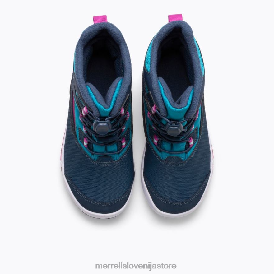 otroci čevlje mornarica/turkizna T600D1483 Merrell škorenj snow bank 3.0 (mk165186k)