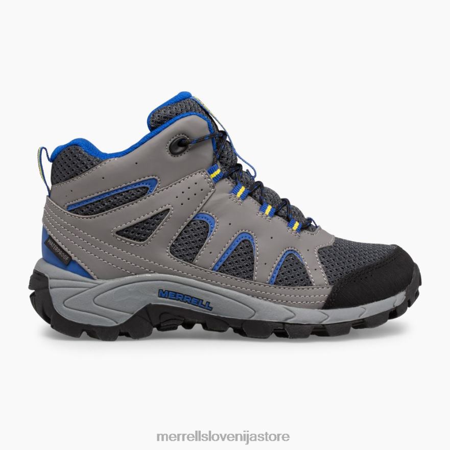 otroci čevlje oglje T600D1446 Merrell vodoodporen škorenj oakcreek mid lace (mk264767)