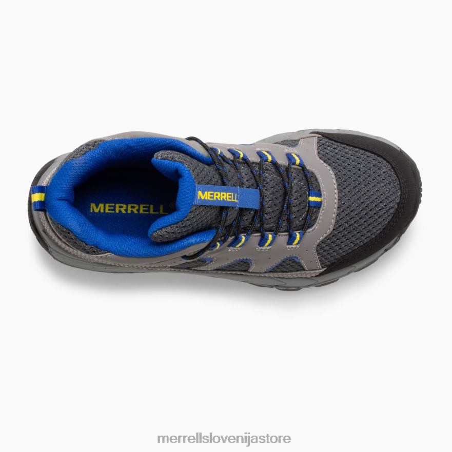 otroci čevlje oglje T600D1446 Merrell vodoodporen škorenj oakcreek mid lace (mk264767)
