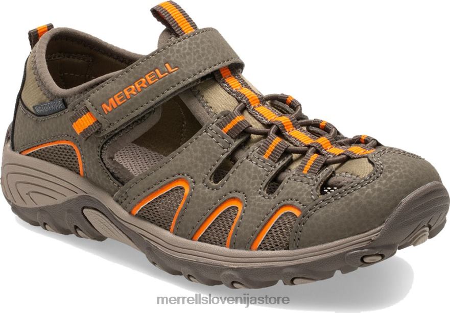 otroci čevlje orožni dim/oranžna T600D1411 Merrell pohodniški sandal hydro h2o (mk261856k)