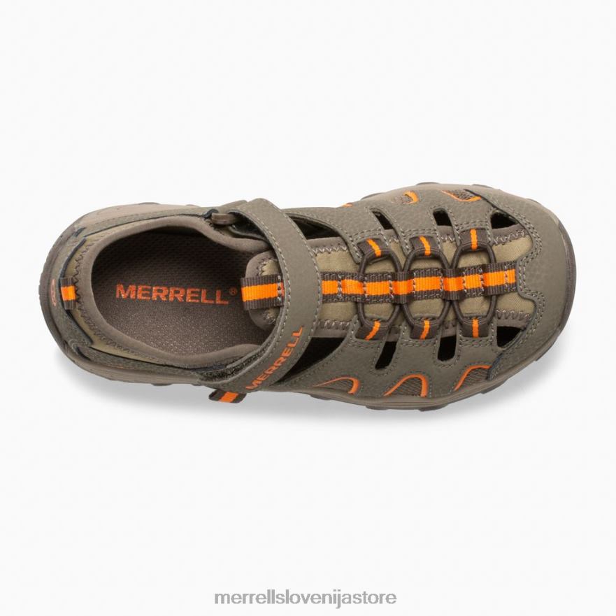 otroci čevlje orožni dim/oranžna T600D1411 Merrell pohodniški sandal hydro h2o (mk261856k)