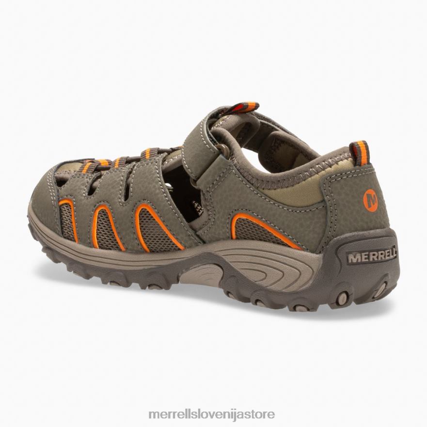 otroci čevlje orožni dim/oranžna T600D1411 Merrell pohodniški sandal hydro h2o (mk261856k)