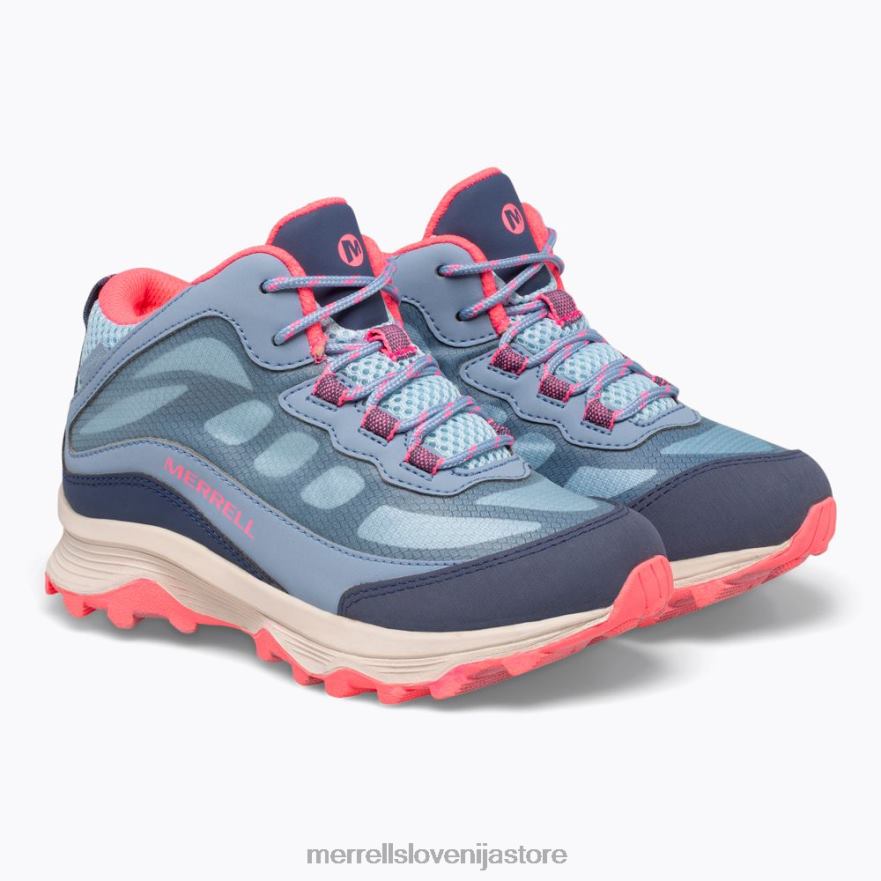 otroci čevlje prašno modra/koralna T600D1382 Merrell moab speed mid waterproof (mk165213)