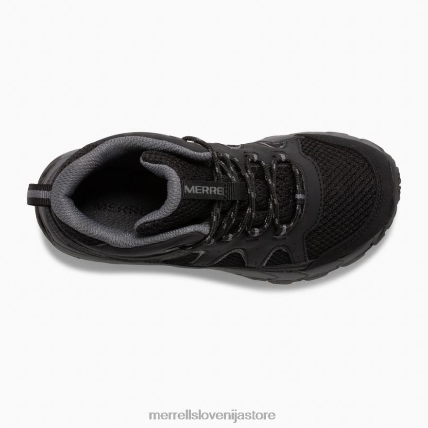 otroci čevlje črna/siva T600D1445 Merrell vodoodporen škorenj oakcreek mid lace (mk265426)