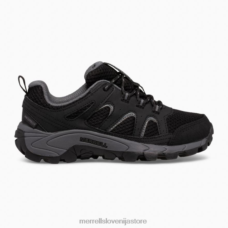 otroci čevlje črna/siva T600D1449 Merrell oakcreek nizke vodoodporne superge s čipko (mk265427)