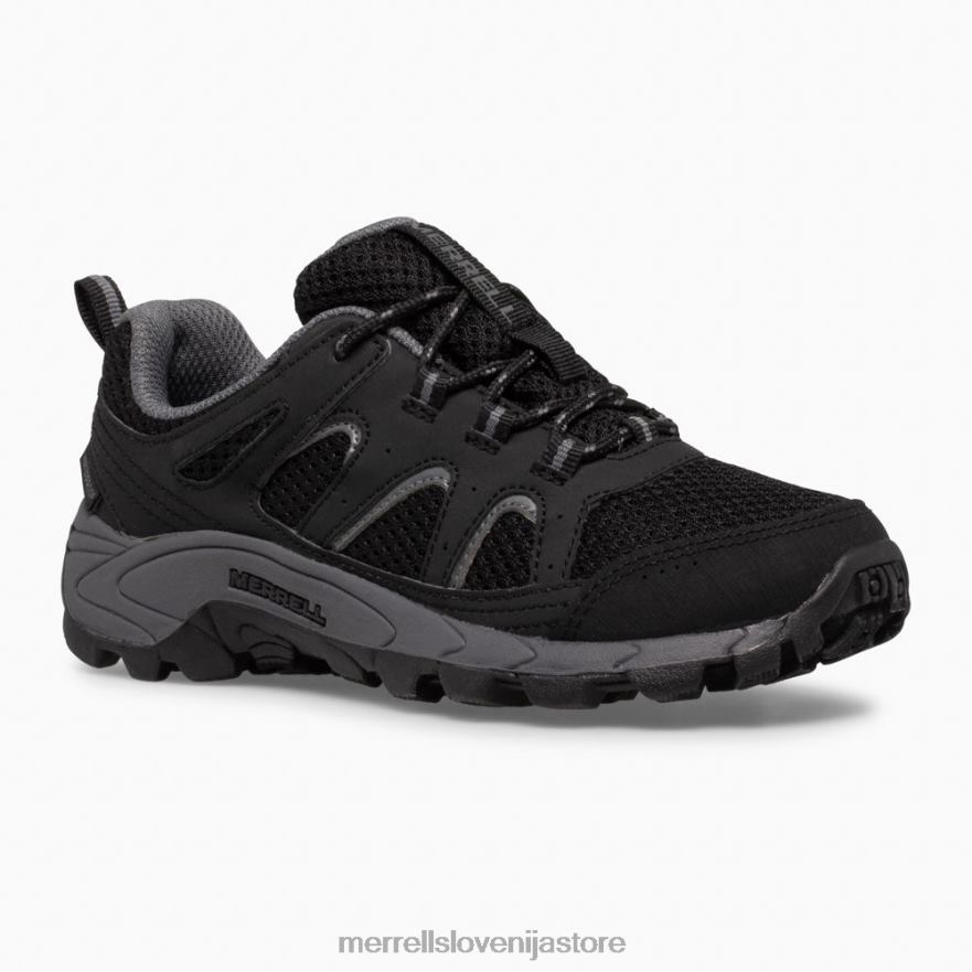 otroci čevlje črna/siva T600D1449 Merrell oakcreek nizke vodoodporne superge s čipko (mk265427)