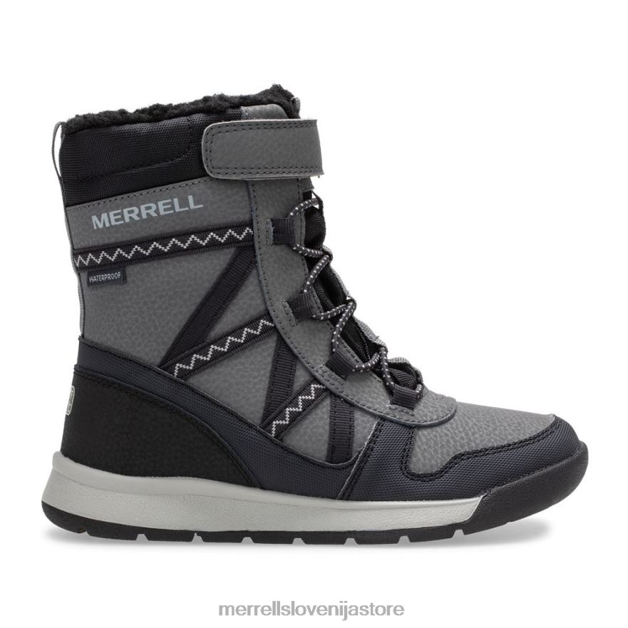 otroci čevlje črna/siva T600D1507 Merrell vodoodporen škorenj snow crush 2.0 (mk263125k)