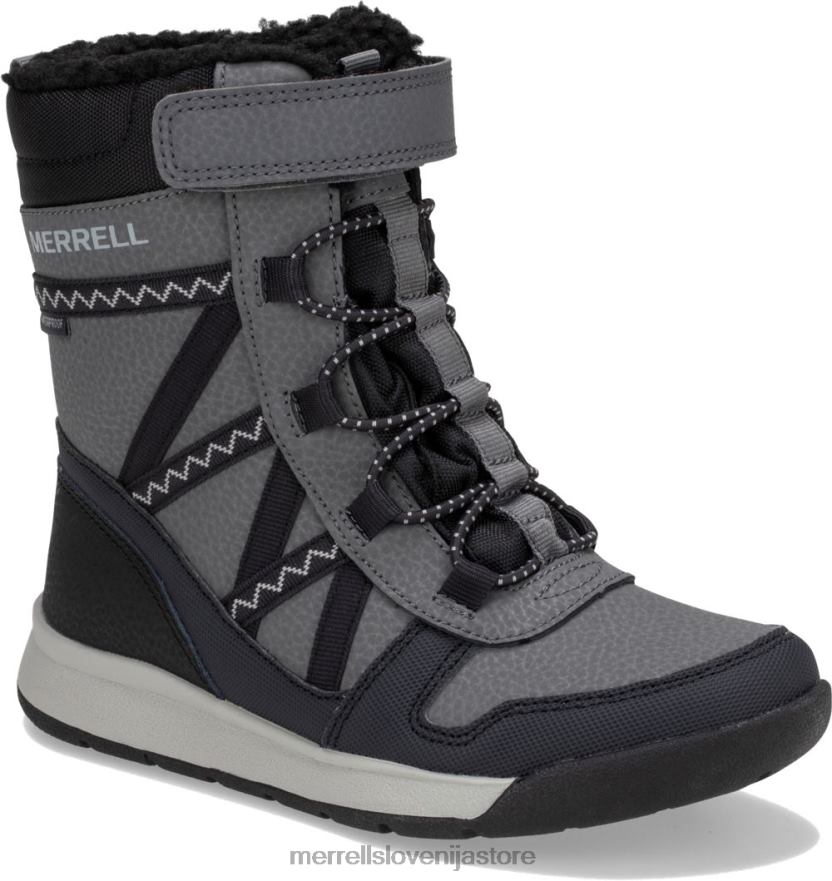 otroci čevlje črna/siva T600D1507 Merrell vodoodporen škorenj snow crush 2.0 (mk263125k)