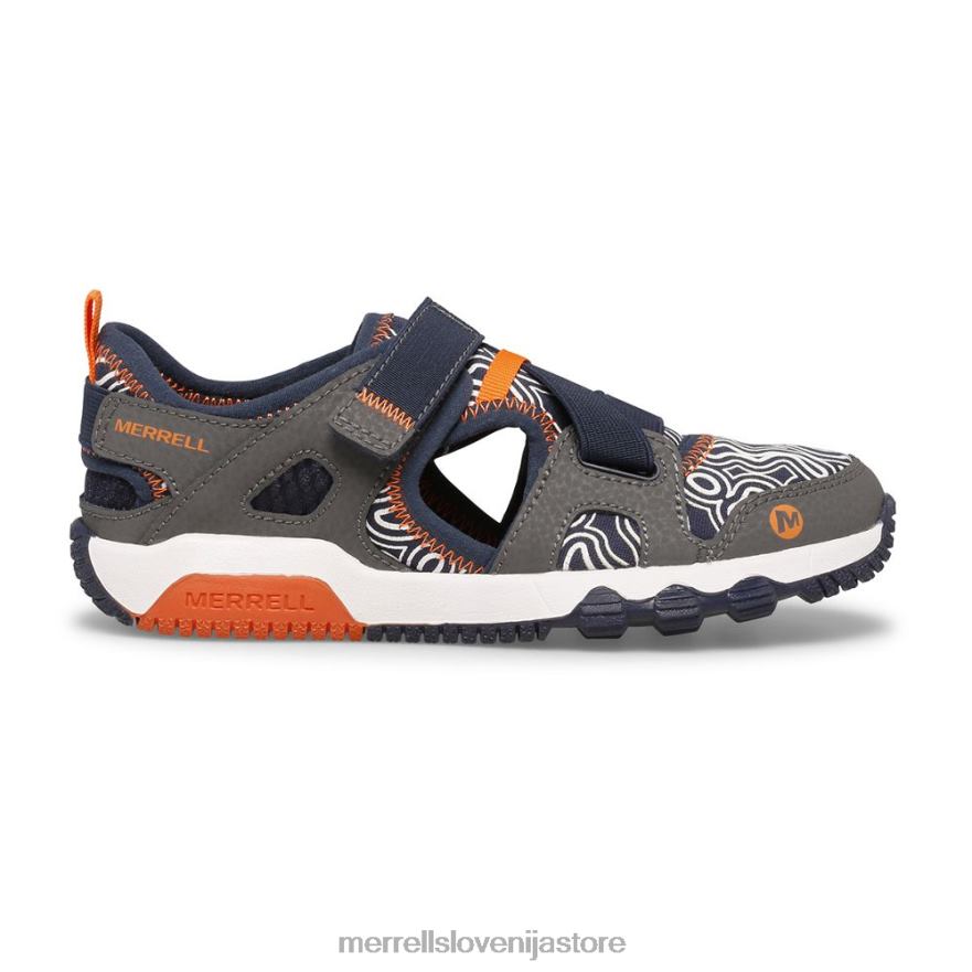 otroci čevlje siva/mornarsko modra T600D1503 Merrell sandal hydro free roam chroma monarch (mk265855k)
