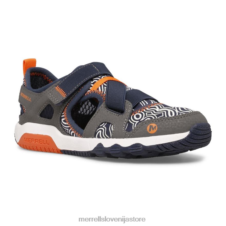 otroci čevlje siva/mornarsko modra T600D1503 Merrell sandal hydro free roam chroma monarch (mk265855k)