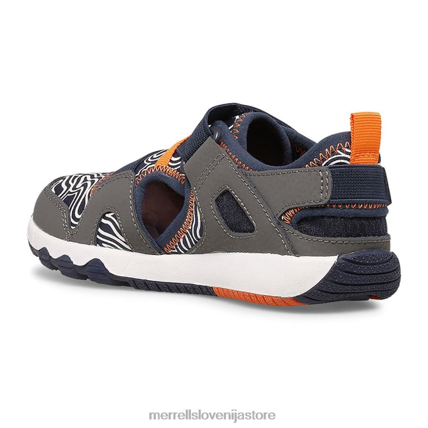 otroci čevlje siva/mornarsko modra T600D1503 Merrell sandal hydro free roam chroma monarch (mk265855k)