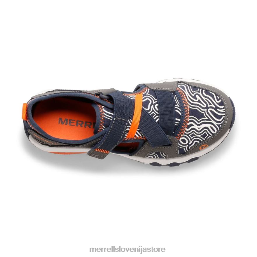 otroci čevlje siva/mornarsko modra T600D1503 Merrell sandal hydro free roam chroma monarch (mk265855k)