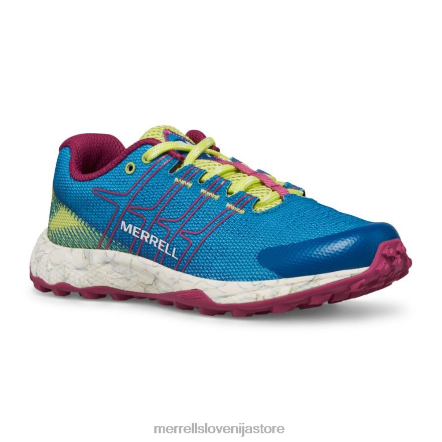otroci čevlje teal/limeta/fuksija T600D1438 Merrell moab low flight low (mk167107)