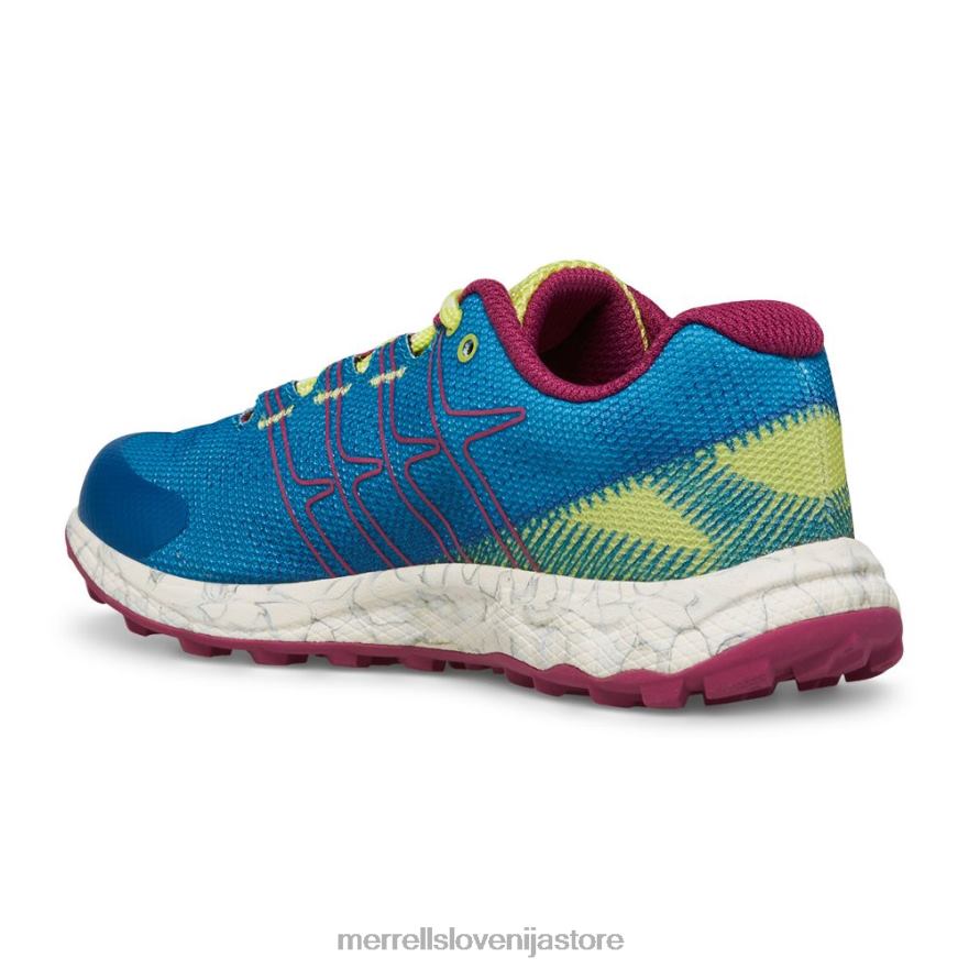 otroci čevlje teal/limeta/fuksija T600D1438 Merrell moab low flight low (mk167107)